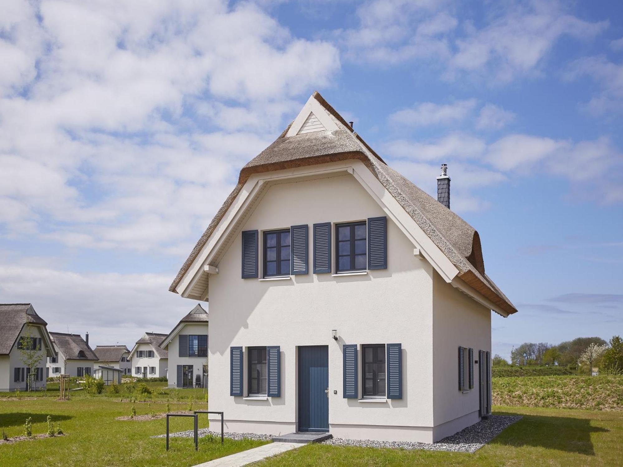 Reetland Am Meer - Premium Reetdachvilla Mit 3 Schlafzimmern, Sauna, Kamin Und Massagesessel F05 Dranske Esterno foto