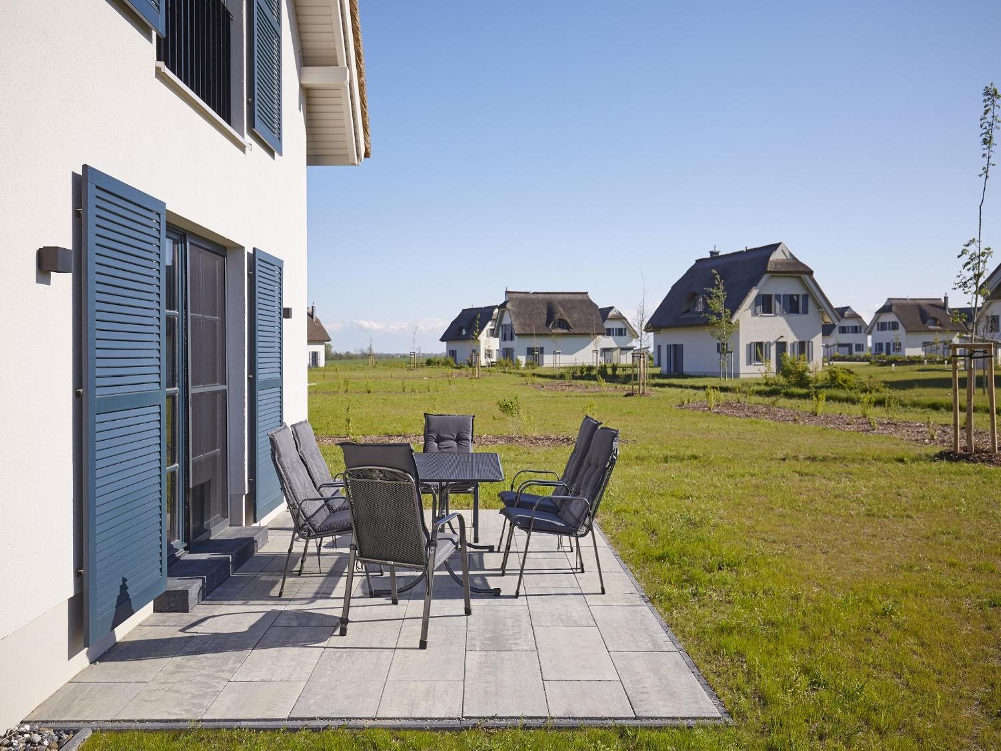 Reetland Am Meer - Premium Reetdachvilla Mit 3 Schlafzimmern, Sauna, Kamin Und Massagesessel F05 Dranske Esterno foto